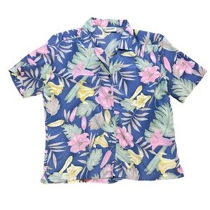 Vintage DonnKenny Classics Floral Button Down Blouse